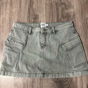 Princess Polly Green Denim Jeans